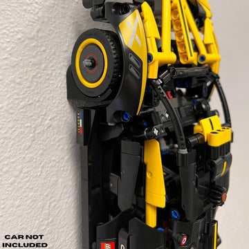 Vertical Collectible Car Wall Display Mount Compatible With Lego Technic Series Racecars | Display Car Collection By Wheels On W