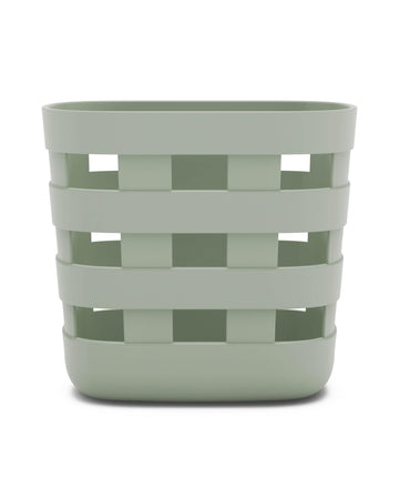 Lalo Bath Time Storage Bin - Keep Items Organized & Dry With Non-Toxic Plastic, Easy Cleanup, Removable Drying Bin, Woven Baby O