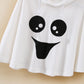 Cevoerf Toddler Baby Boys Girls Halloween Costume White Ghost Face Cloak Cape Party Cosplay Robe Ghost Costume