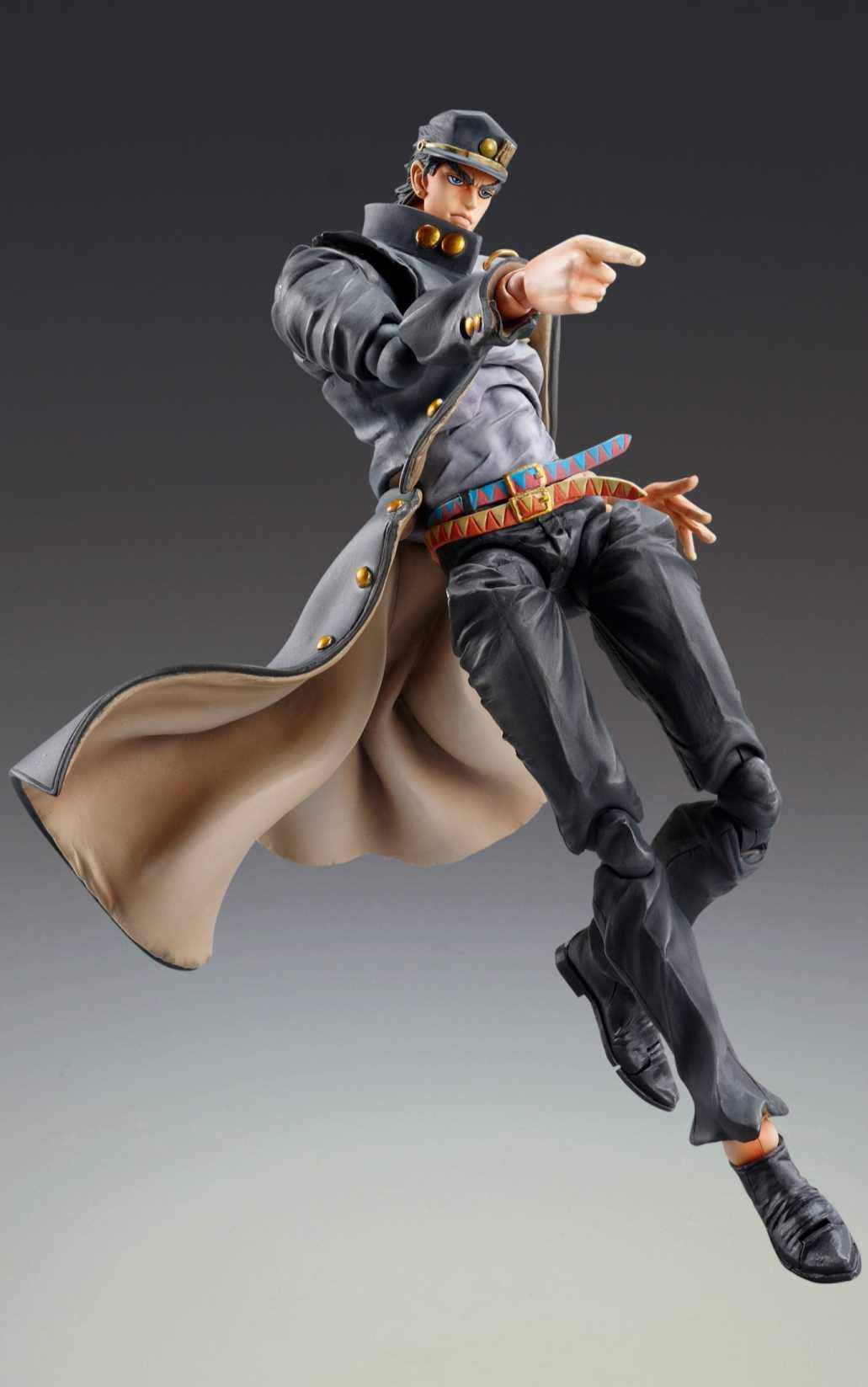 Jojo'S Bizarre Adventure Part 3: Chozo Kado Jotaro Kujo 1.5 Super Action Statue Figure, Multicolor