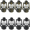 Nsbell 8Pcs Dollhouse Miniature Lantern Dummy Kerosene Lamp Light Dollhouse Miniature Supplies Resin Craft For Room Plants Pot Garden Dollhouse