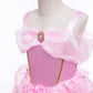 Princess Aurora Costume for Girls Birthday Party Outfit Halloween Cosplay Dress up with Accessories for 7-8