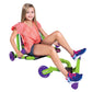 Roller Racer Go Kart - Large Polka Dots Ride, All Steel Frame, Model 92317, Zig-Zag Motion for Indoor/Outdoor Fun