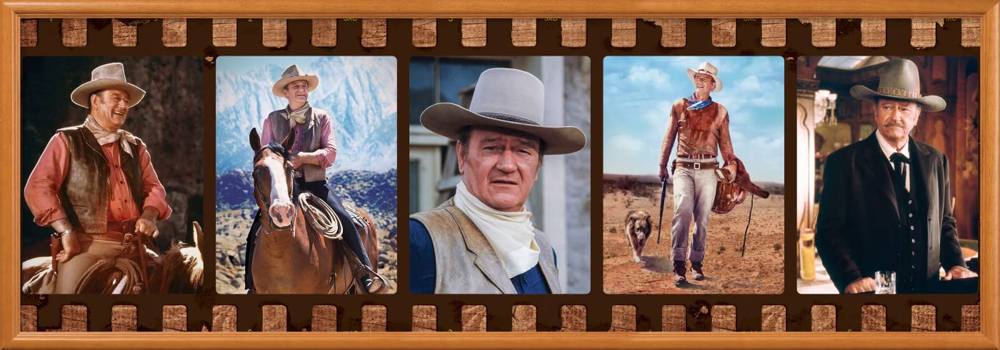 Masterpieces 1000 Piece Jigsaw Puzzle For Adults, Family, Or Youth - John Wayne Forever In Film - 13''X39''