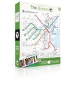 New York Puzzle Company - Transit Maps Boston T Map - 500 Piece Jigsaw Puzzle for Adults