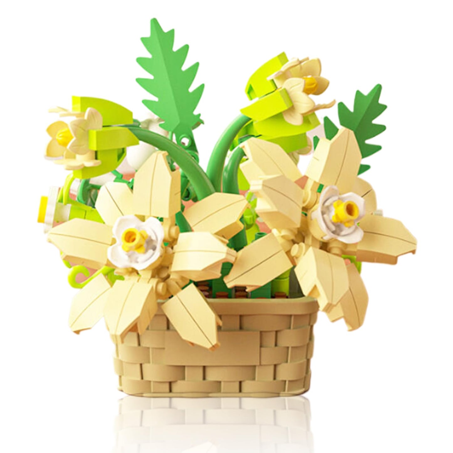 Vilbocr Mini Flowers Building Block Set Flower Blocks Toys Plants and Succulent Toys Building Block Flowerpot Botanical Collection Birthday Gift for Girls Boys mature-themeds Kids Ages 6+ (Daisy 181Pcs)