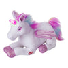 Dazmers Unicorn Stuffed Animal With Flapping Wings - Musical Plush Unicorn Toy With Magical Lights And Sounds (Pink)