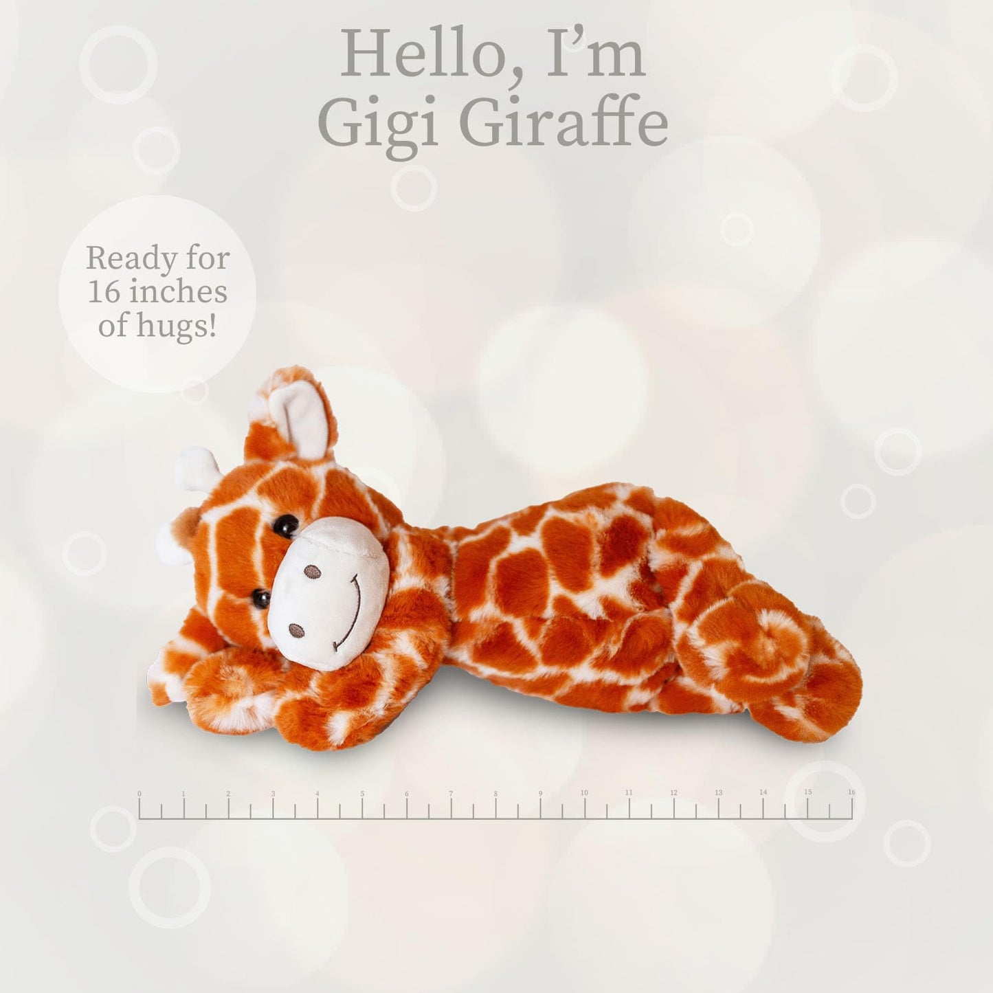 World's Softest Plush Giraffe, Lushee, Large, 16'' Stuffed Animal for Baby, Toddler, Kids, Adults - Giraffe Plush Toy-Adorable T