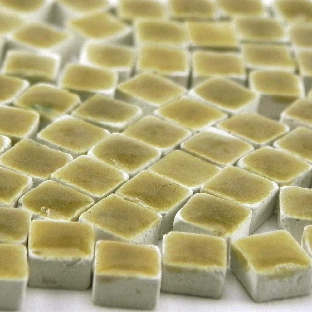 Mini Ceramic Tiles (0.19Inch Or 5Mm) 250 Pieces, Honey, Wc06