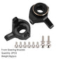 INJORA Brass Front Steering Knuckles Black RC Counterweights for 1/24 RC Crawler Axial SCX24 AXI90081 Upgrades Parts