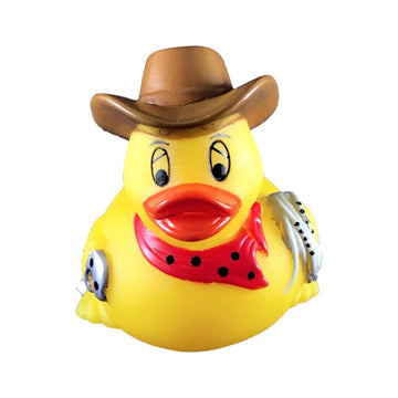 Ducky City 3' Cowboy Rubber Duck [Sealed Hole, No Mildew] - Baby Safe Bathtub Bathing Toy
