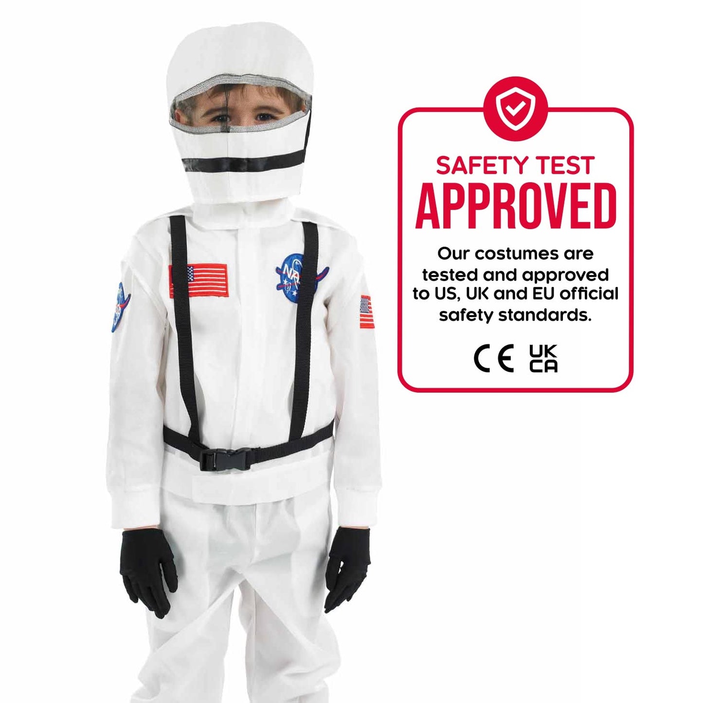 Fun Shack Astronaut Costume For Kids With Helmet, Kids Astronaut Costumes, Nasa Costume Kids, Space Costume For Kids, X-Large