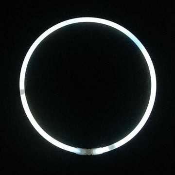 Glow Sticks Bulk Wholesale Necklaces, 100 22    White Glow Stick Necklaces. Bright Color, Glow 4-6 Hrs, Connector Pre-Attached,