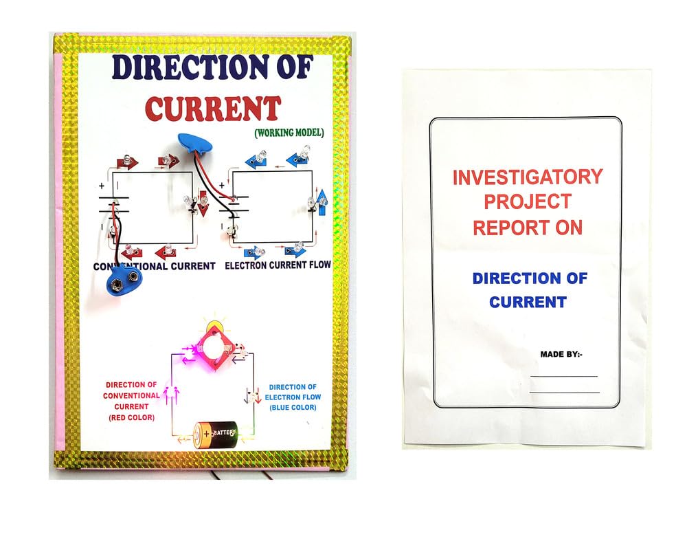 Direction Flow Of Current Physics Investigatory Project Model Educational Electronic Hobby Kit