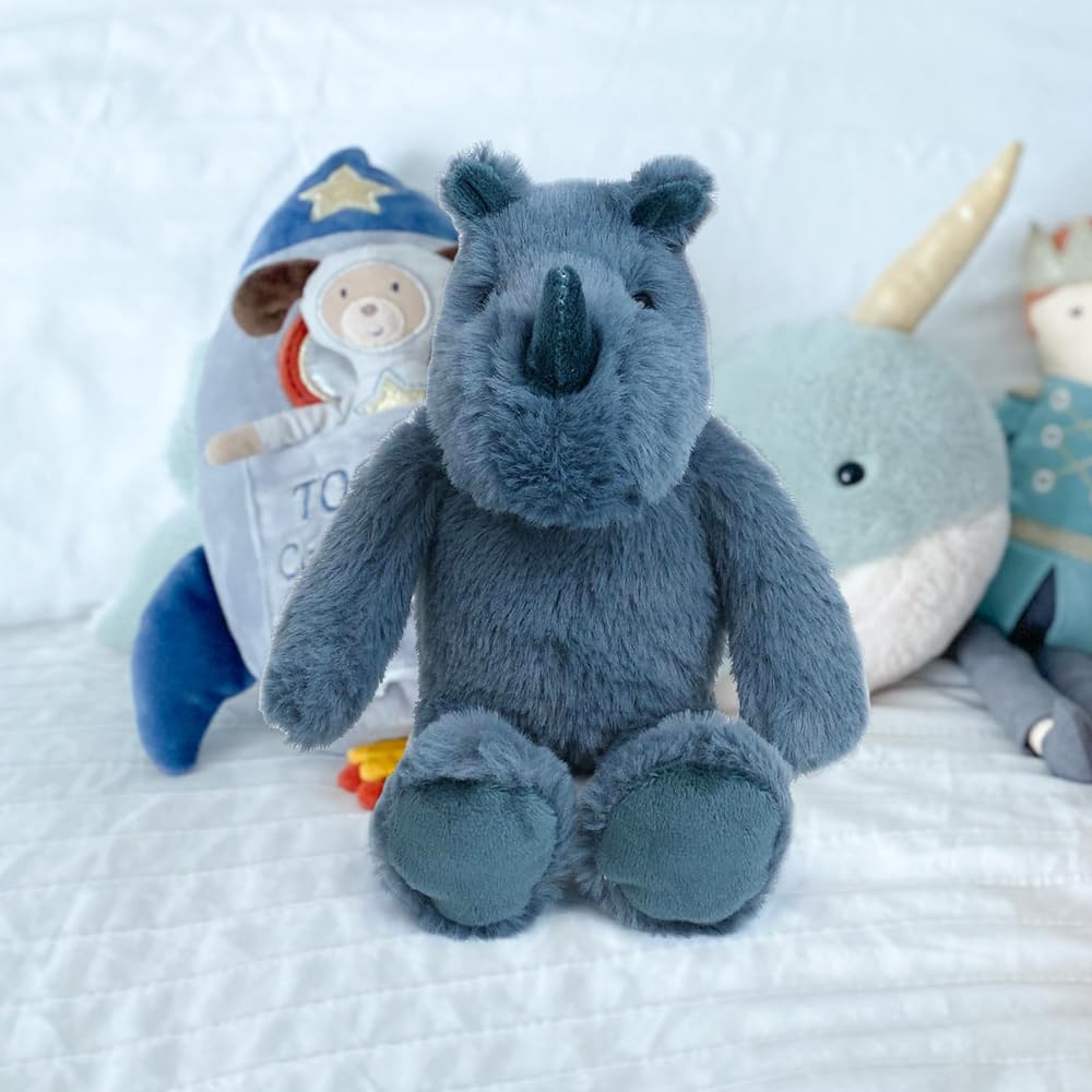 Mon Ami Raymond The Rhino Stuffed Animal - 10'', Soft Plush Toy, Stuffed Wild Animals, Use As Toy Or Nursery Room D  Cor,Great G