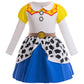 Zaisuifun Jessie Costume For Little Girls Cowgirls Dress Birthday Party Halloween Cosplay Outfit, 3-4 Years(Tag 110)