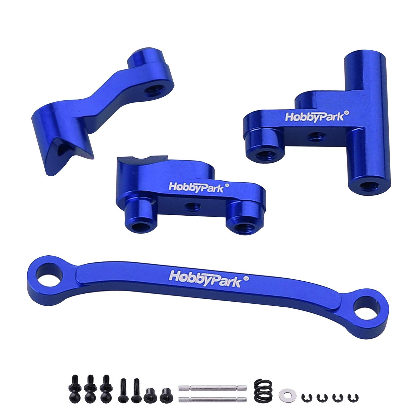 HobbyPark Aluminum Servo Saver Steering Bellcrank Spring Retainer Parts for Traxxas 1/18 LaTrax Teton Upgrades fit Desert Prerun
