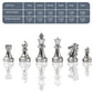 Travel Chess Set Magnetic Vikutu 9.7 Inches Portable Small Folding Chess Board (Medium)