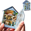 DIY Miniature Wooden Dollhouse Furniture Kit Mini Handmade Doll House with LED 1:24 Scale Creative Woodcrafts Toys for mature-themed Friend Lover Birthday Gift (MoLan House)