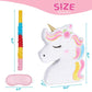 WERNNSAI Unicorn Piñata - Rainbow Birthday Party Supplies with Bat & Blindfold, 15.7" x 12.2", Paper, Unicorn B Color