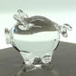 Sansukjai Pig Tiny Miniature Figurines Animals Hand Blown Glass Art Collectible Gift Decorate, V1 (Clear)