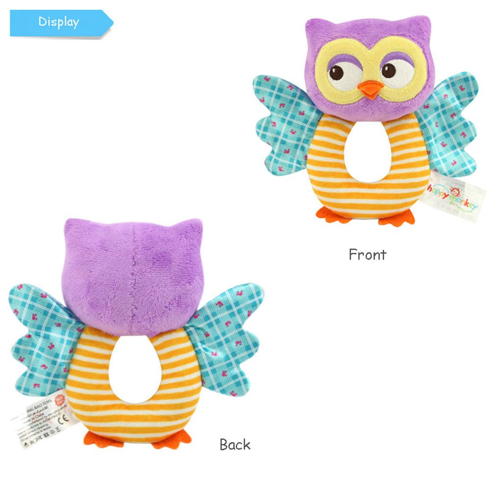Teytoy Owl Soft Rattle Toy For Over 0 Months