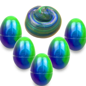 Anditoy 5 Pack Slime Eggs Stress Relief Toys Easter Eggs For Kids Boys Girls Easter Basket Stuffers Gifts Party Favors (Blue+Purple+Green)