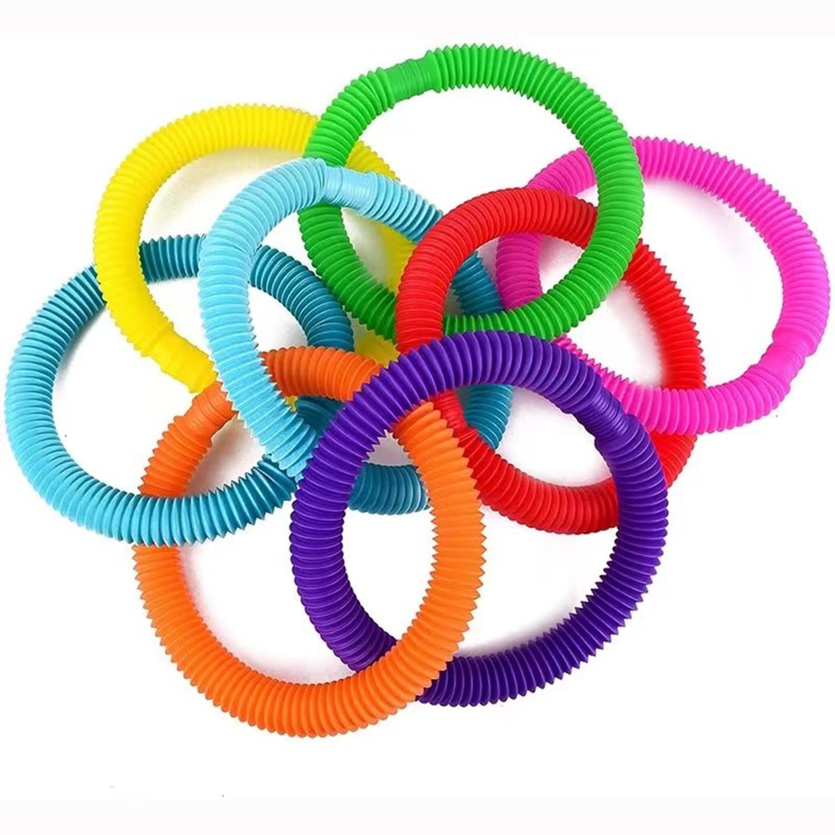 Tuko 24Packs Pop Tubes Sensory Toys,Motor Skills & Learning Toddler Toy For Kids