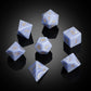 Stone Dice Set D&D, DNDND 7 PCS DND Dice with Gorgeous Gift Case for Dungeons and Dragon Tabletop Game (Purple Agate)