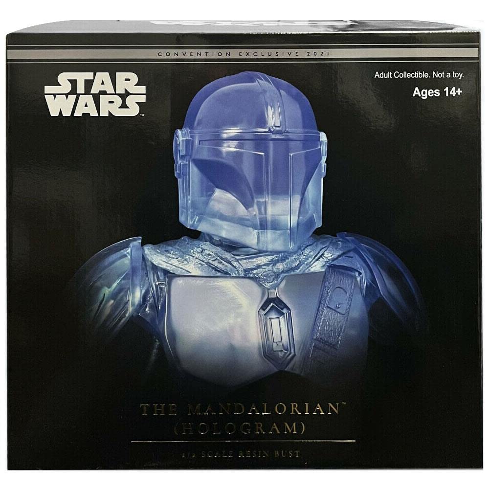 Diamond Select Toys San Diego Comic-Con 2021 Exclusive Star Wars: The Mandalorian (Light Up Feature Version) Legends In 3-Dimens
