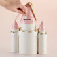 Baby Aspen Simply Enchanted Ceramic Porcelain Princess Castle Piggy Bank Room Decor & Gift, Multicolored , 7.3X4.1X10.2 Inch (Pack Of 1)