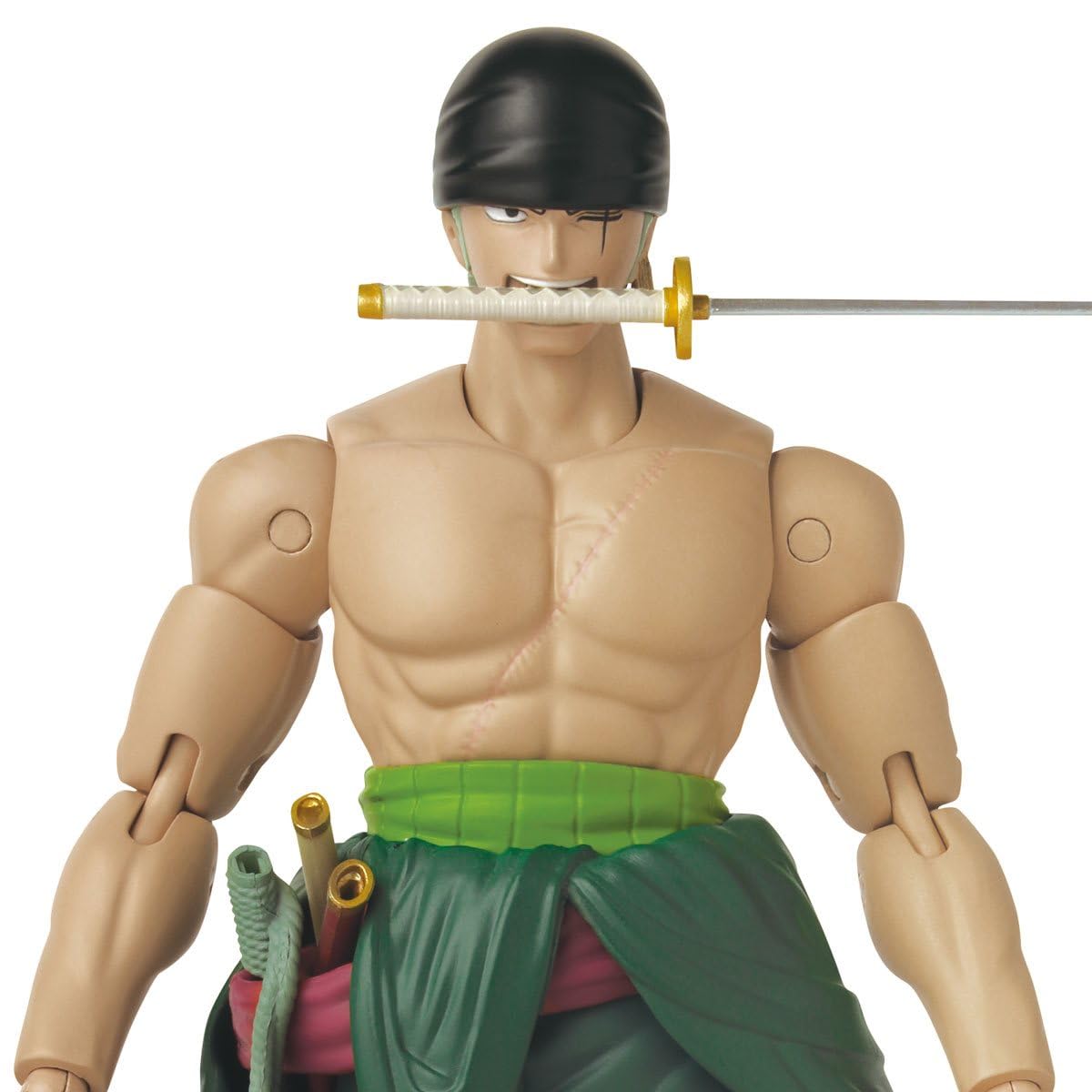 ANIME HEROES One Piece Roronoa Zoro Three Sword Style Action Figure, Model 37052, PVC Material, Collectible Toy