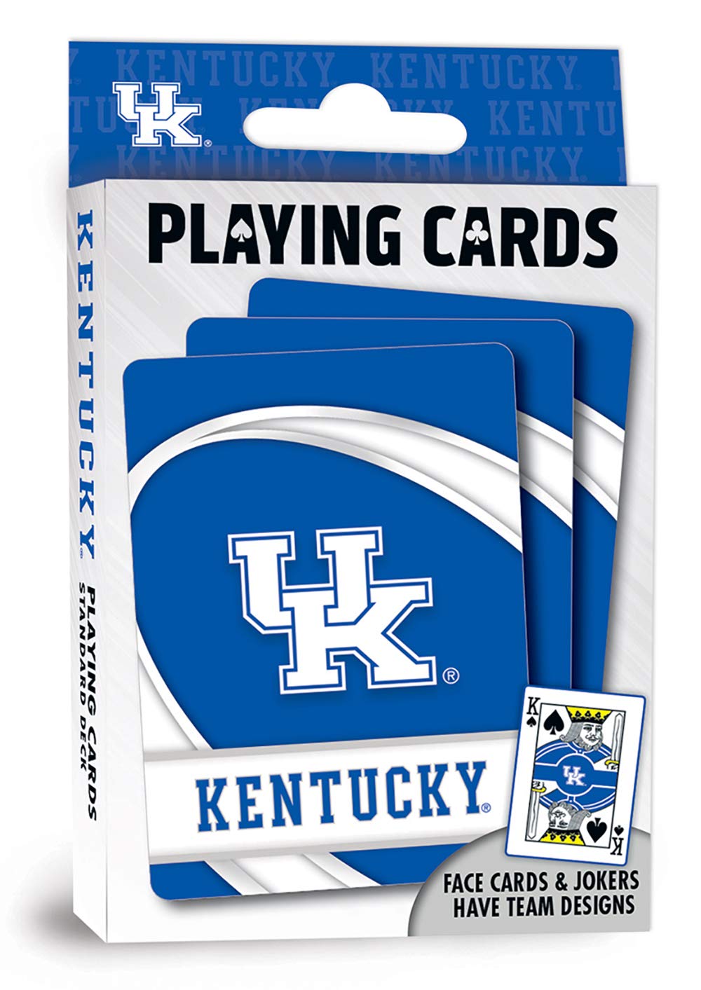 Masterpieces Family Games - Ncaa Kentucky Wildcats Playing Cards - Officially Licensed Playing Card Deck For Adults, Kids And Family