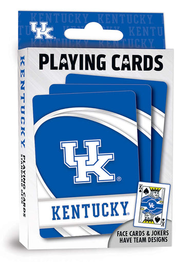 Masterpieces Family Games - Ncaa Kentucky Wildcats Playing Cards - Officially Licensed Playing Card Deck For Adults, Kids And Family
