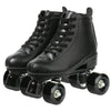 XUDREZ Classic Roller Skates High-Top Double-Row Leather Roller Skates for Women and Men (Black Black Wheel,9)