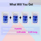 EUFARS Blue Foil Fringe Curtain- 4 Pack of 3.2x8.2ft Blue Streamers Backdrop Curtains for Blue Party Decorations Blue Photo Boot