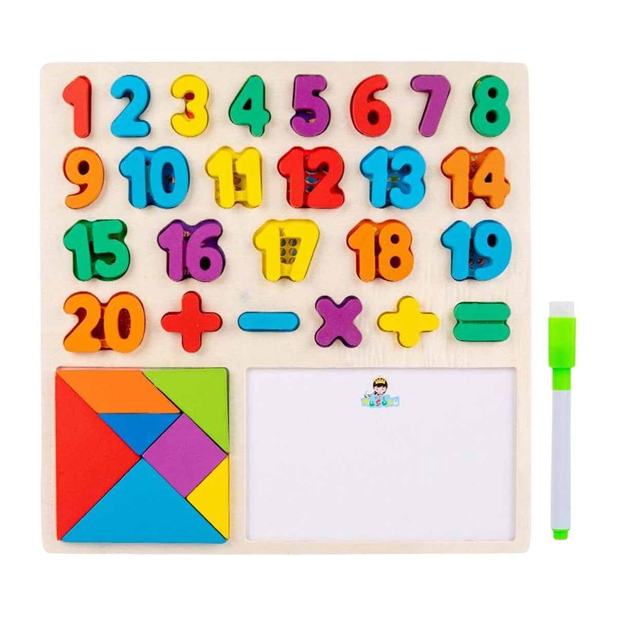 Merishopp Puzzle Matching Board Educational Toys For Boys Girls Kids Ages 3 4 5 And Up Number| Baby Learning Toy | Infant Activi
