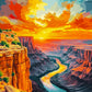 Tulip N Turtle Grand Canyon Diy Acrylic Paint By Number Kit For Adults Beginner Canvas Painting By Number Acrylic Painting. Wall