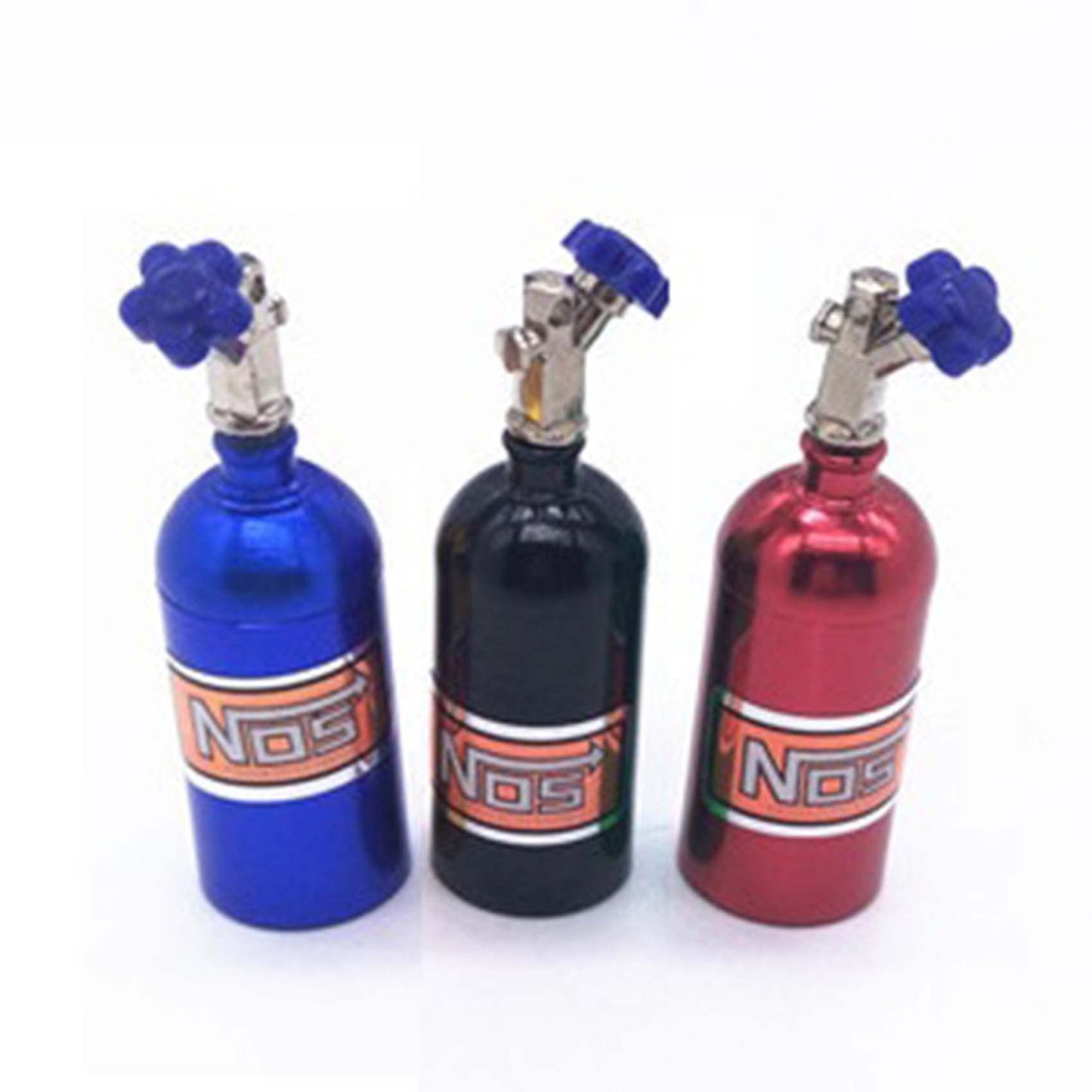 Lafeina 2Pcs Simulation Nitrogen Nos Bottle Decoration Accessories For 1:10 Rc Crawler Car Trx4 Scx10 90046 D90 D110 Tf2 (Red)