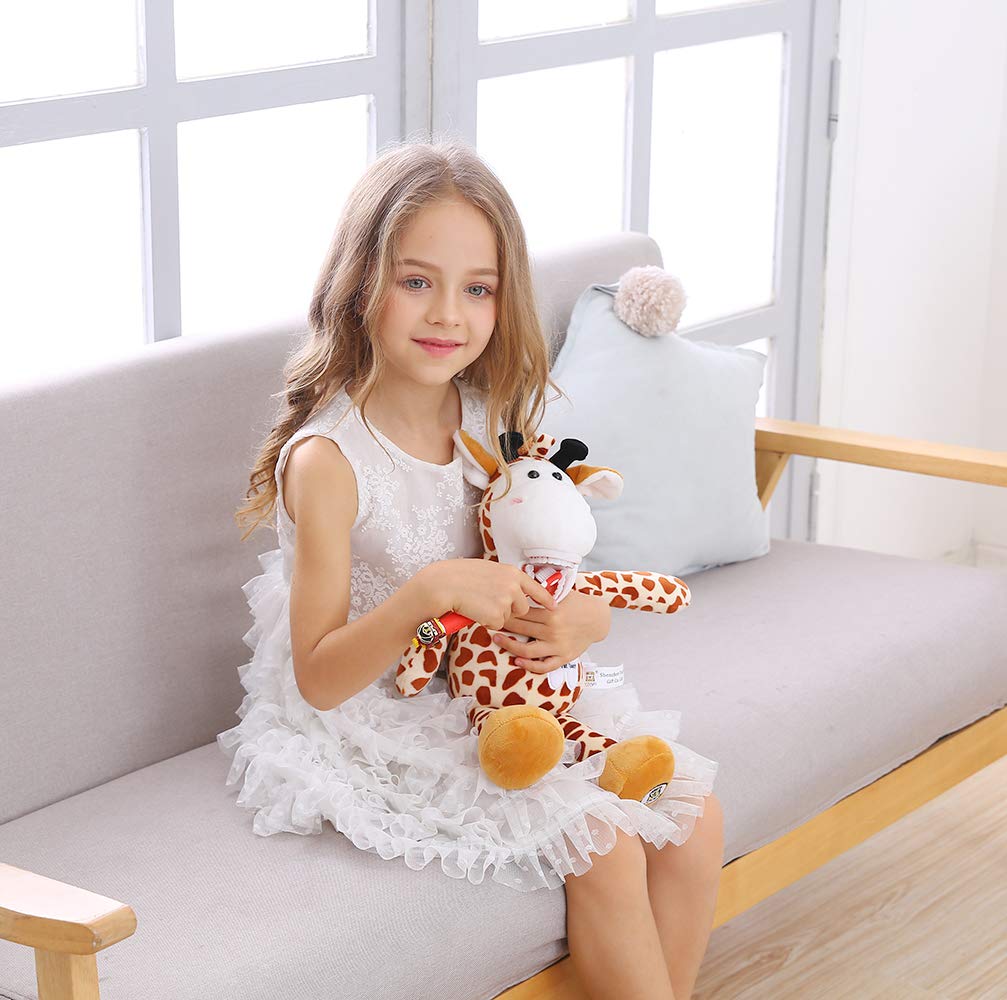 Tooth Fairy Plush  YOUYA Dental Puppet Oral Health Presentation Doll Giraffe Tooth Fairy Dental Educational Plush Small Size Doll with Teeth for Kids Chidren Boys Girls