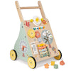 Gigglegems Wooden Baby Walker, Multiple Learning Activities Center Develops Motor Skills For Infant To Toddler, Push And Pull Wa