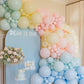 Bezente Pastel Balloons 18 Inch - 30 Pack Large Thick Macaron Balloons Big Round Multicolor Latex Balloons For Birthday Baby Sho