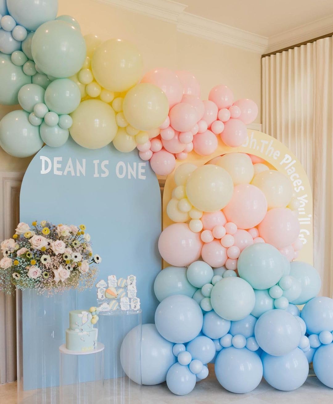 Bezente Pastel Balloons 18 Inch - 30 Pack Large Thick Macaron Balloons Big Round Multicolor Latex Balloons For Birthday Baby Sho