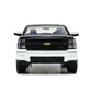 Jada Toys Just Trucks 1:24 2014 Chevy Silverado Z-71 Die-Cast Car Black/White With Tire Rack, Toys For Kids And Adults