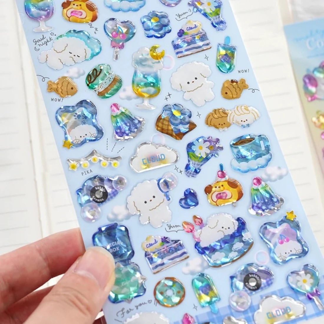 Arsenio 3D Puffy Space Stickers  4 Sheet Set For Craft Book And Scrapbook  Selfadhesive Cute Stickers For Girls And Boys (Mul