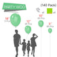 Partywoo Pearl Jade Green Balloons, 138 Pcs Jade Green Balloons Different Sizes Pack Of 18 Inch 12 Inch 10 Inch 5 Inch Light Green Balloons For Balloon Garland Or Arch As Party Decorations, Green-Z43