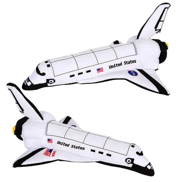 Artcreativity Stuffed Space Shuttle - 14' Soft Cuddly Astronaut Toy For Kids, Easter Basket Stuffer, Birthday Gift