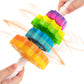 Byfwh Baby Spin Stack Toy,Premium Stacking Toy For Kids,Baby Spinning Toy,Stacking Toy For Babies And Toddlers,Educational Toddl