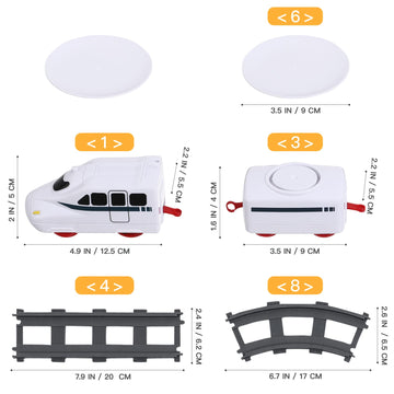 Toyandona Sushi Train Set Rotating Table Food Train Battery Powered Electric Train Toy Under Christmas Tree Train Track For Kids