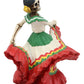 Ebros Dia De Los Muertos Danza De Dama Day Of The Dead Red Matador Lady Skeleton Dancer Statue 5.25' High Sugar Skull Vivas Calacas Decor Figurine For Halloween Prop Gothic Collectible